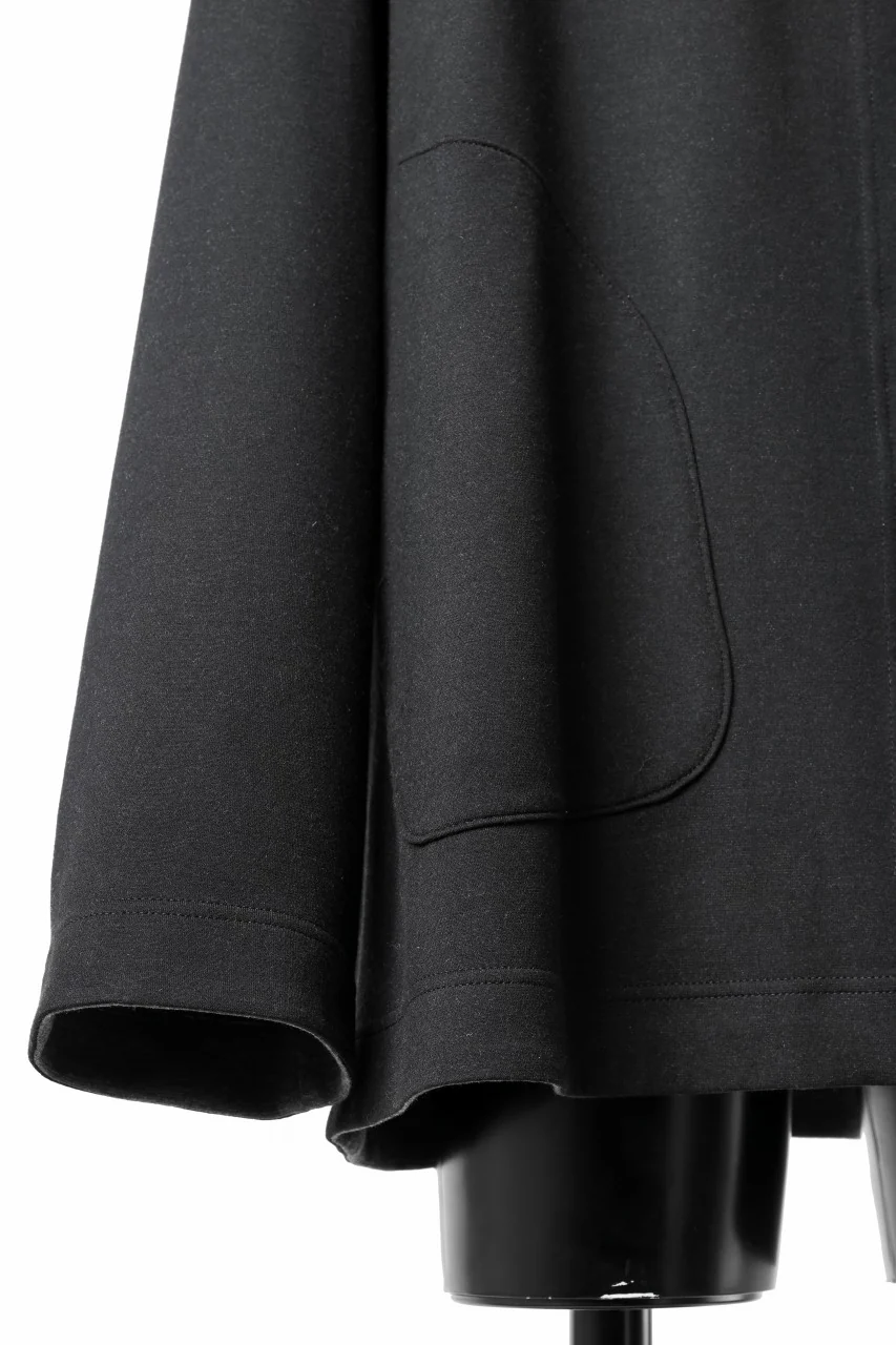 TARO HORIUCHI / th products Double Side Jacket / Soft Stretch Double Jersey (black) - Image 8