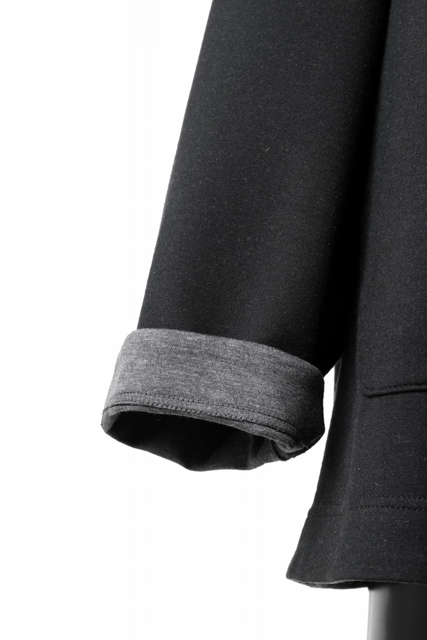 TARO HORIUCHI / th products Double Side Jacket / Soft Stretch Double Jersey (black) - Image 9