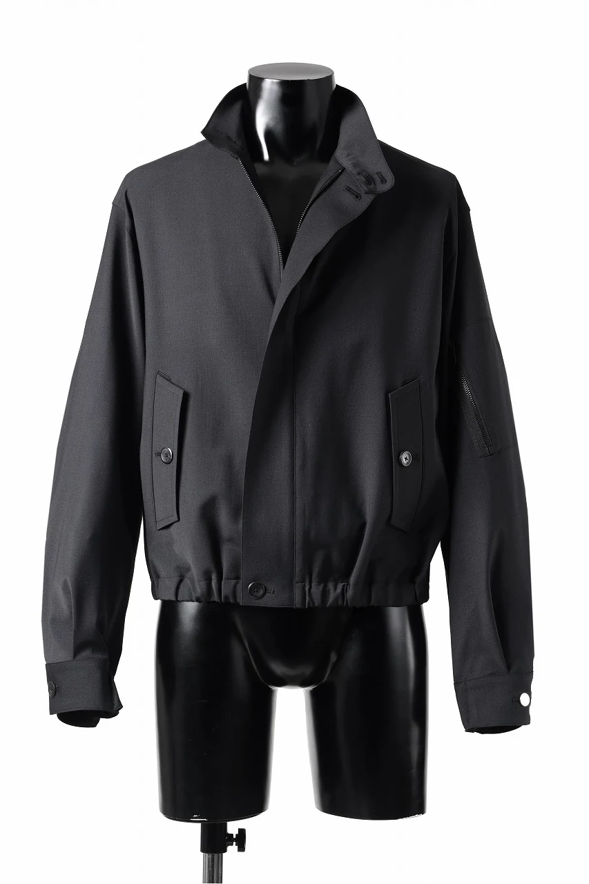 TARO HORIUCHI / th products Harrington Jacket / 2 way stretch w/p tropical (black) - Image 11