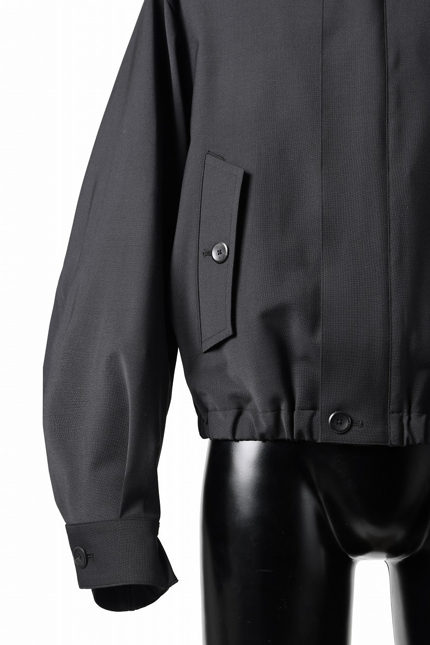 TARO HORIUCHI / th products Harrington Jacket / 2 way stretch w/p tropical (black) - Image 13