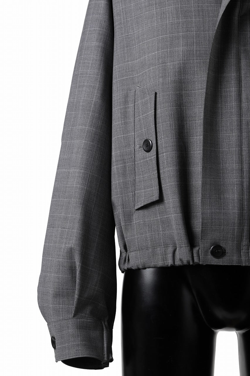 TARO HORIUCHI / th products Harrington Jacket / 2 way stretch w/p tropical (check) - Image 11