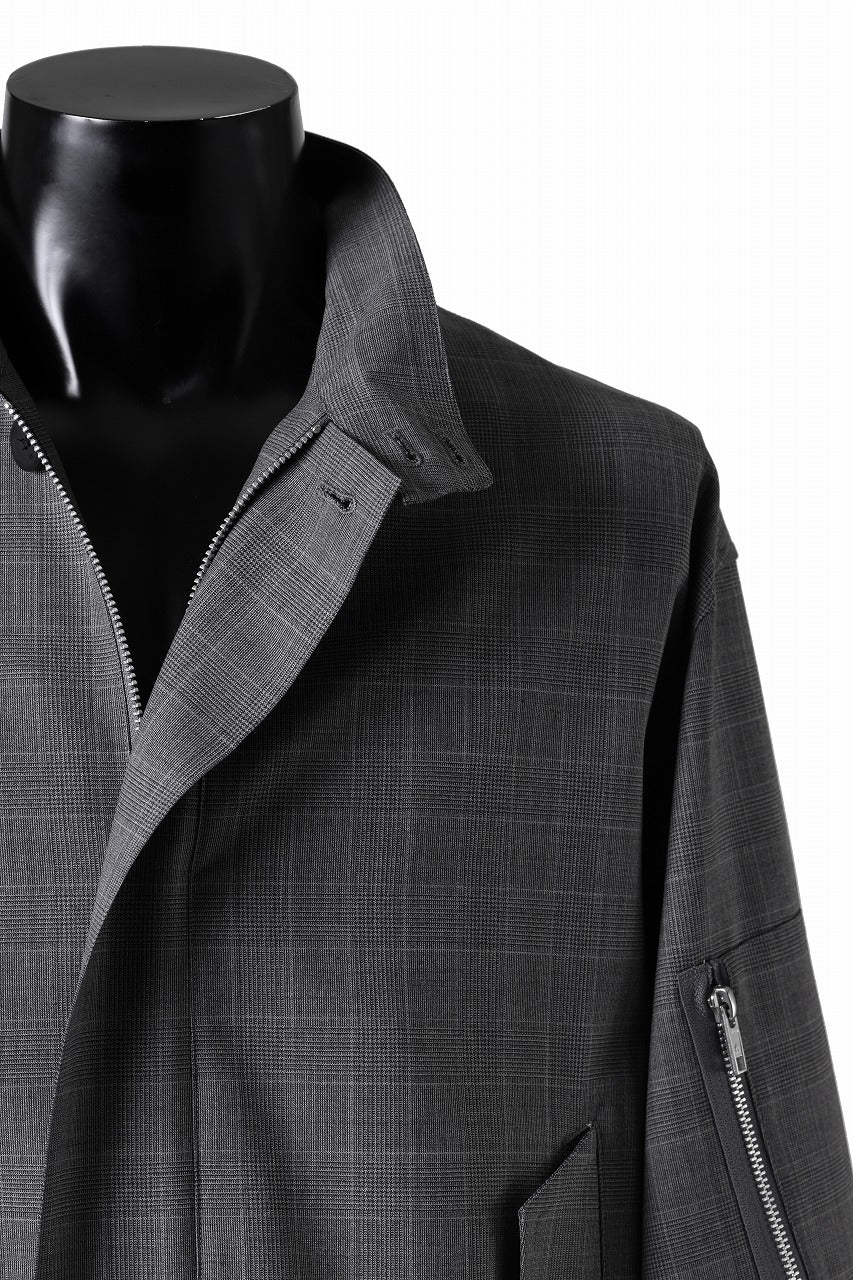 TARO HORIUCHI / th products Harrington Jacket / 2 way stretch w/p tropical (check) - Image 15