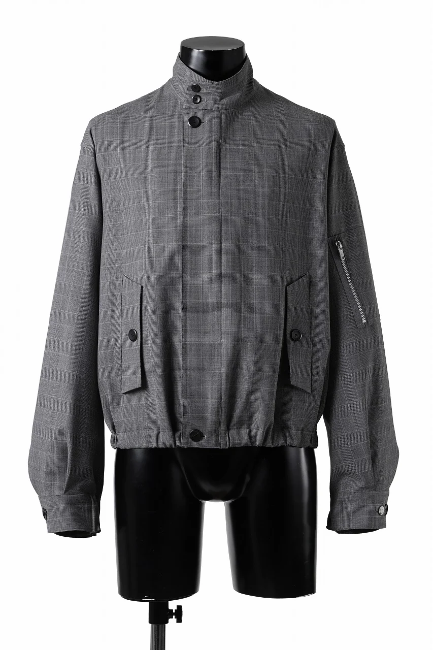 TARO HORIUCHI / th products Harrington Jacket / 2 way stretch w/p tropical (check) - Image 4