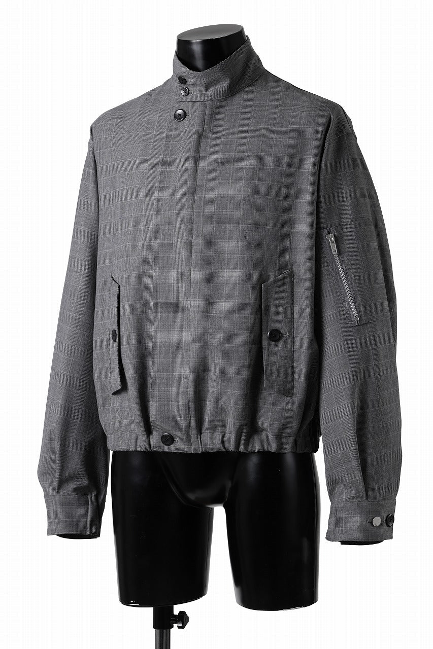 TARO HORIUCHI / th products Harrington Jacket / 2 way stretch w/p tropical (check) - Image 5