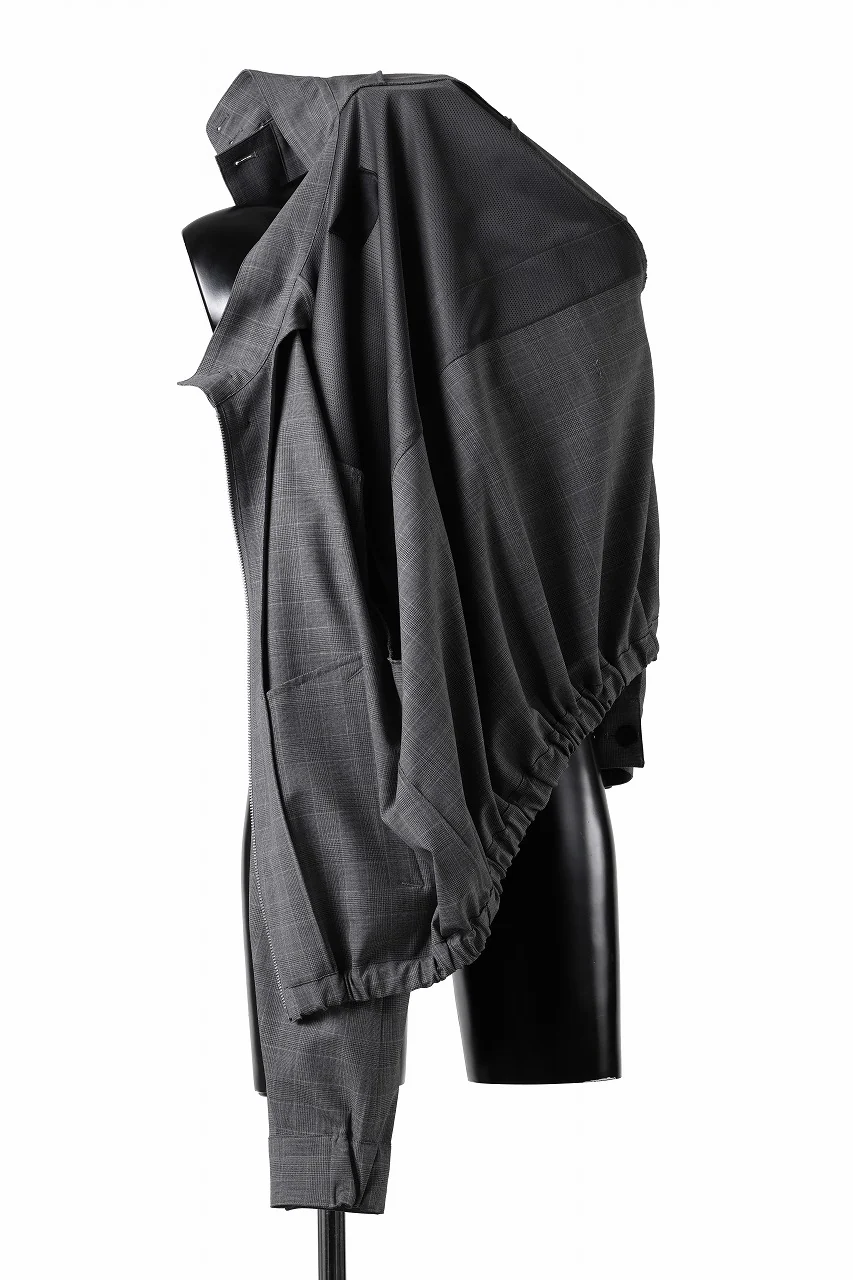 TARO HORIUCHI / th products Harrington Jacket / 2 way stretch w/p tropical (check) - Image 9