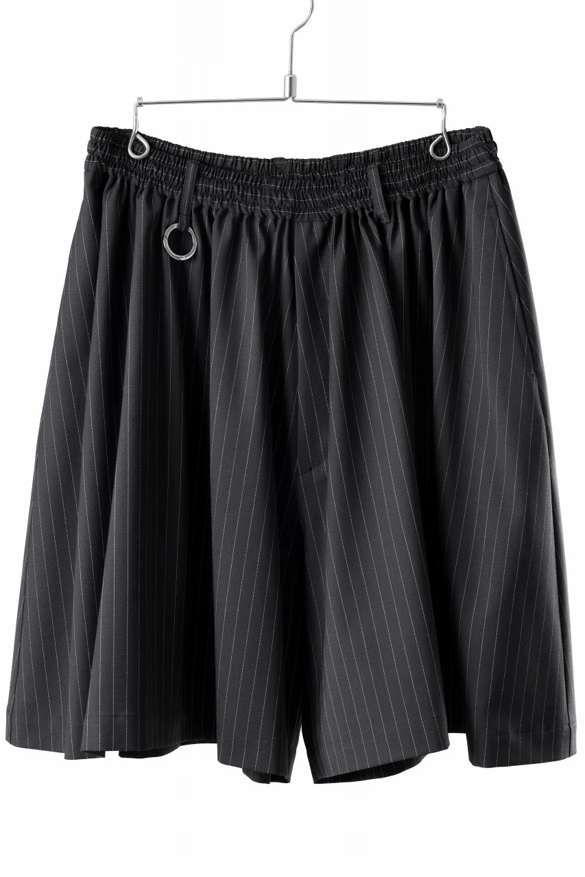 TARO HORIUCHI / th products HORN / Volume Short Pants / 2way Stretch W/P Tropical (black stripe)