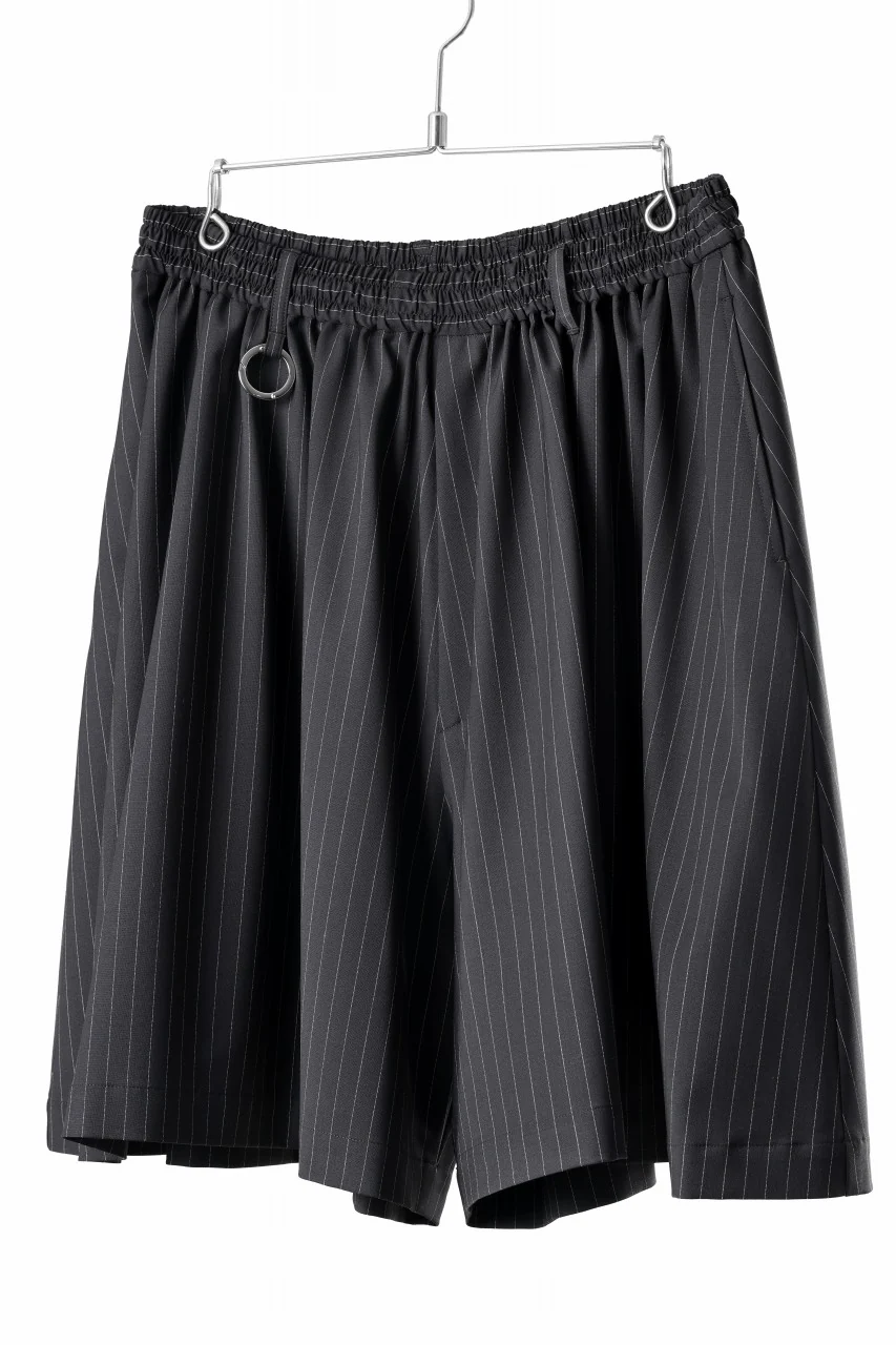 TARO HORIUCHI / th products HORN / Volume Short Pants / 2way Stretch W/P Tropical (black stripe) - Image 2