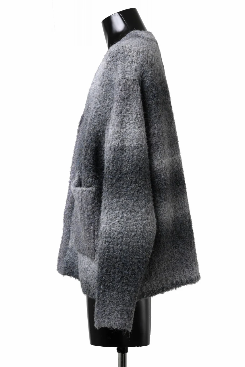 TARO HORIUCHI / th products Inflated Cardigan / 1/4.5 kasuri loop knit (mono) - Image 10