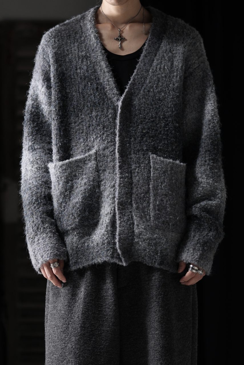 TARO HORIUCHI / th products Inflated Cardigan / 1/4.5 kasuri loop knit (mono) - Image 24