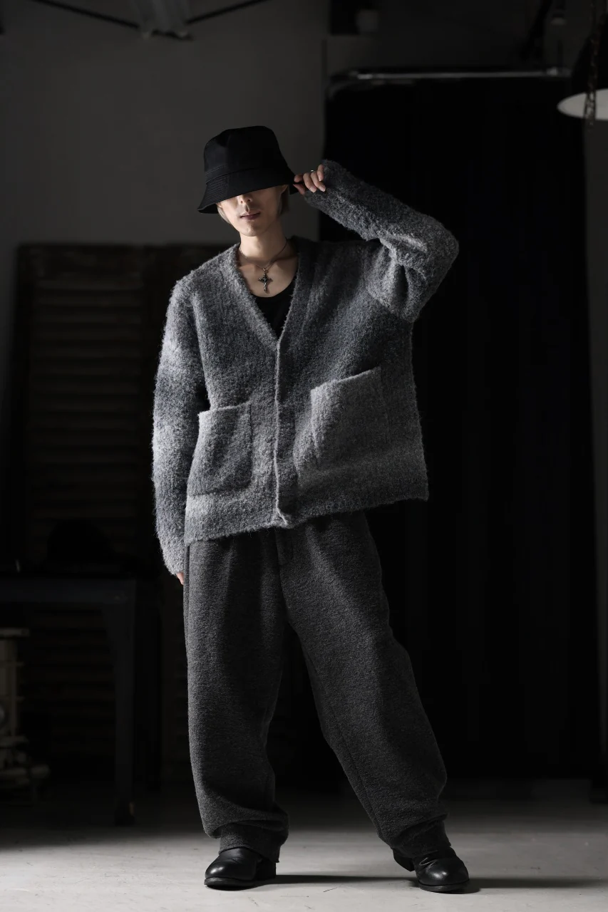 TARO HORIUCHI / th products Inflated Cardigan / 1/4.5 kasuri loop knit (mono) - Image 25