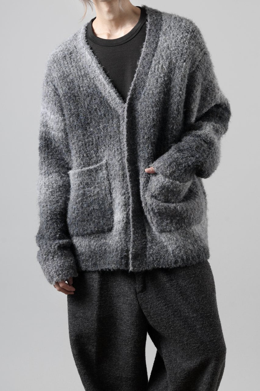 TARO HORIUCHI / th products Inflated Cardigan / 1/4.5 kasuri loop knit (mono) - Image 35