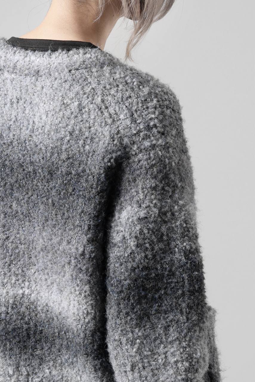 TARO HORIUCHI / th products Inflated Cardigan / 1/4.5 kasuri loop knit (mono) - Image 48