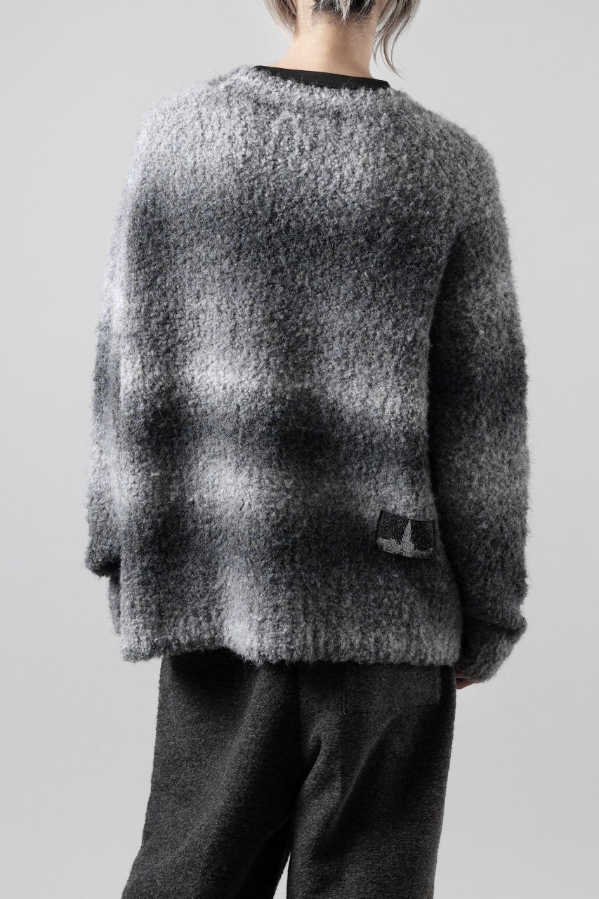 TARO HORIUCHI / th products Inflated Cardigan / 1/4.5 kasuri loop knit (mono) - Image 7
