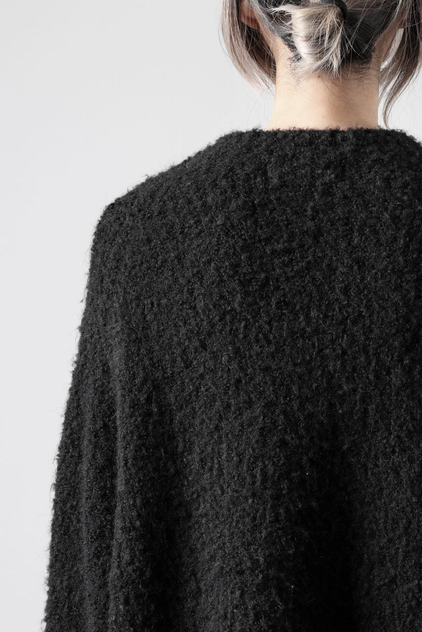 TARO HORIUCHI / th products Inflated Oversized Crew / 1/4.5 kasuri loop knit (black) - Image 42