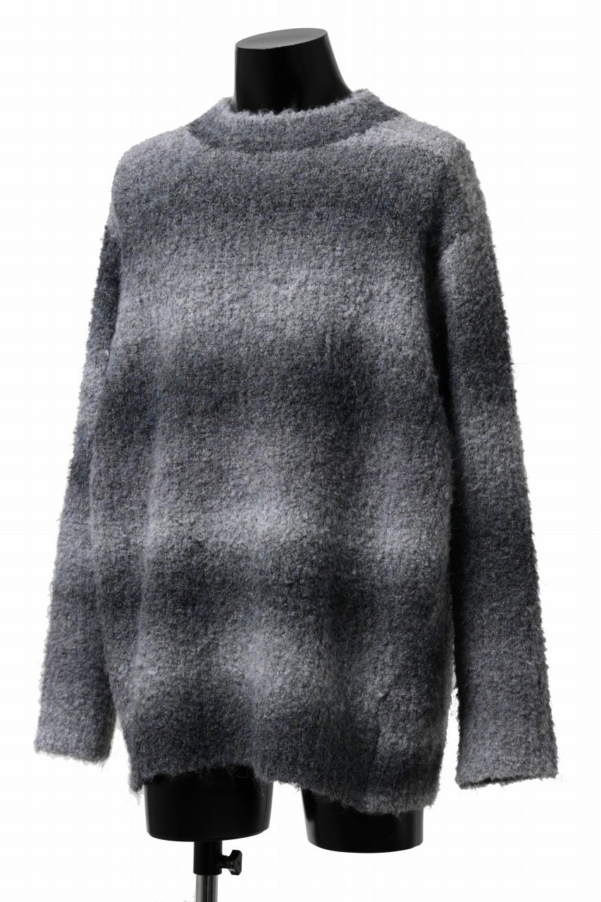 TARO HORIUCHI / th products Inflated Oversized Crew / 1/4.5 kasuri loop knit (mono) - Image 10