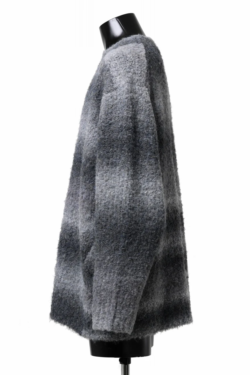 TARO HORIUCHI / th products Inflated Oversized Crew / 1/4.5 kasuri loop knit (mono) - Image 11