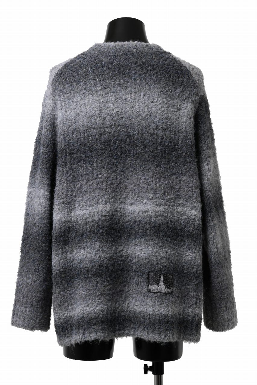 TARO HORIUCHI / th products Inflated Oversized Crew / 1/4.5 kasuri loop knit (mono) - Image 12