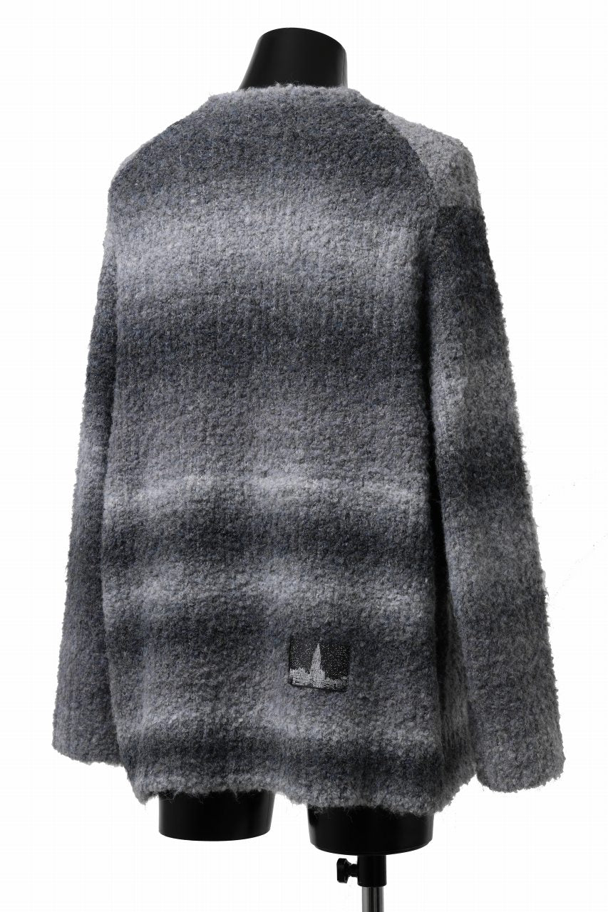 TARO HORIUCHI / th products Inflated Oversized Crew / 1/4.5 kasuri loop knit (mono) - Image 13