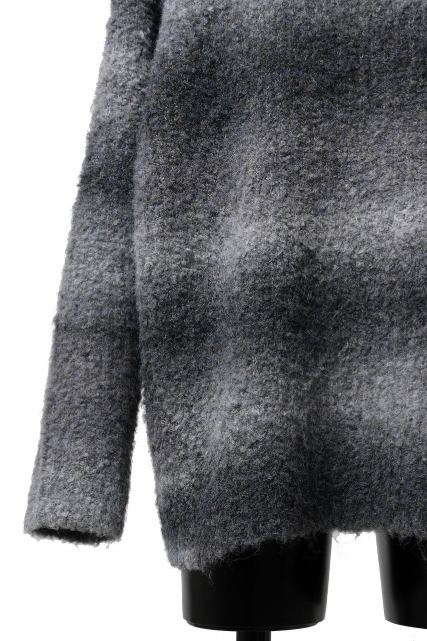 TARO HORIUCHI / th products Inflated Oversized Crew / 1/4.5 kasuri loop knit (mono) - Image 15