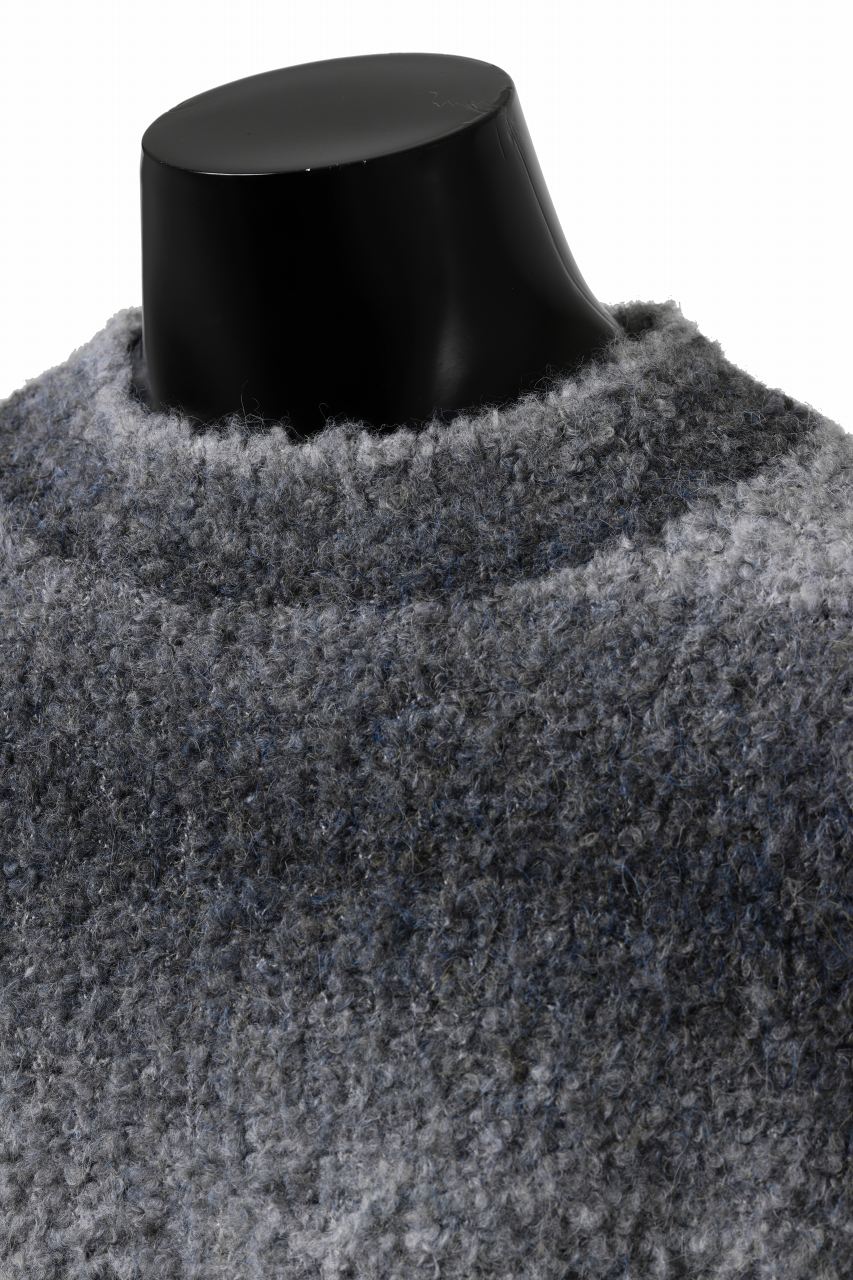 TARO HORIUCHI / th products Inflated Oversized Crew / 1/4.5 kasuri loop knit (mono) - Image 17