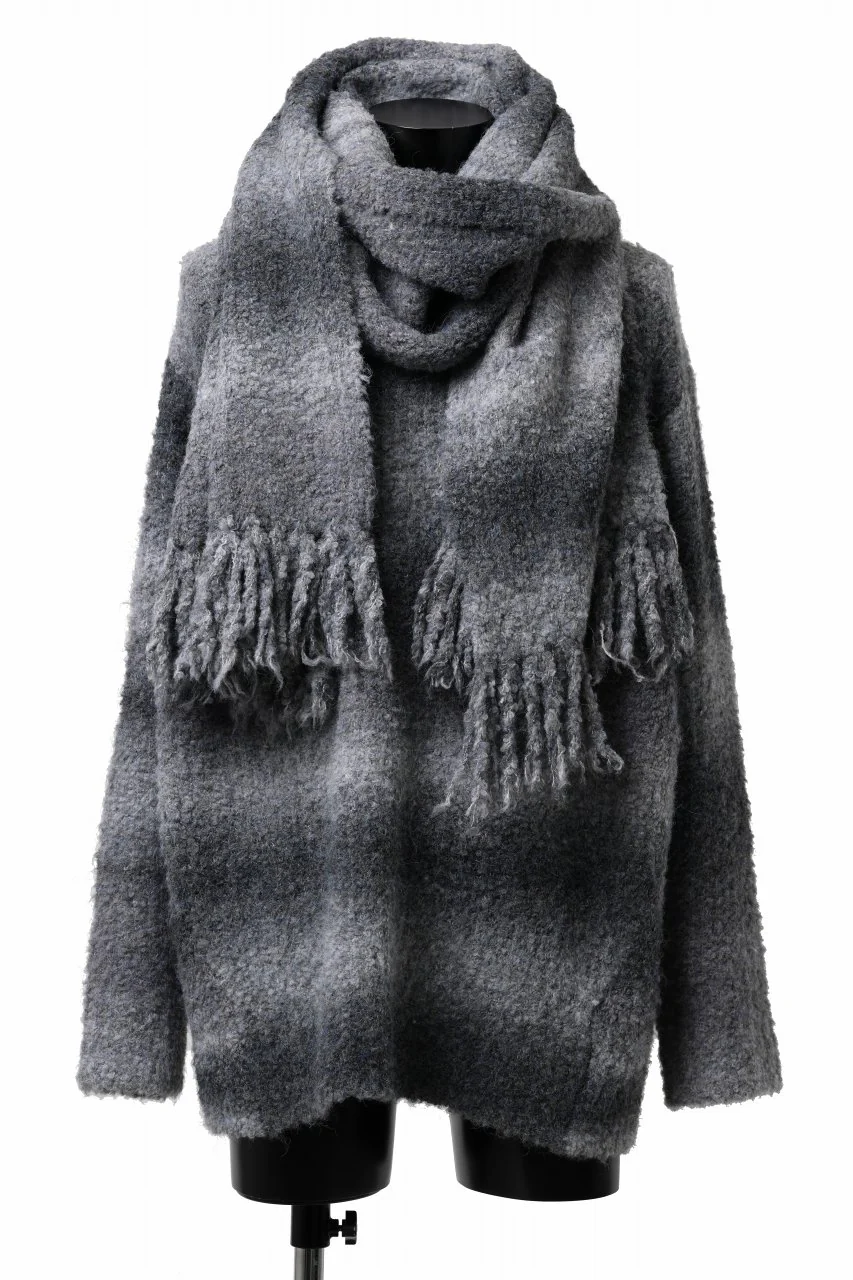 TARO HORIUCHI / th products Inflated Oversized Crew / 1/4.5 kasuri loop knit (mono) - Image 20
