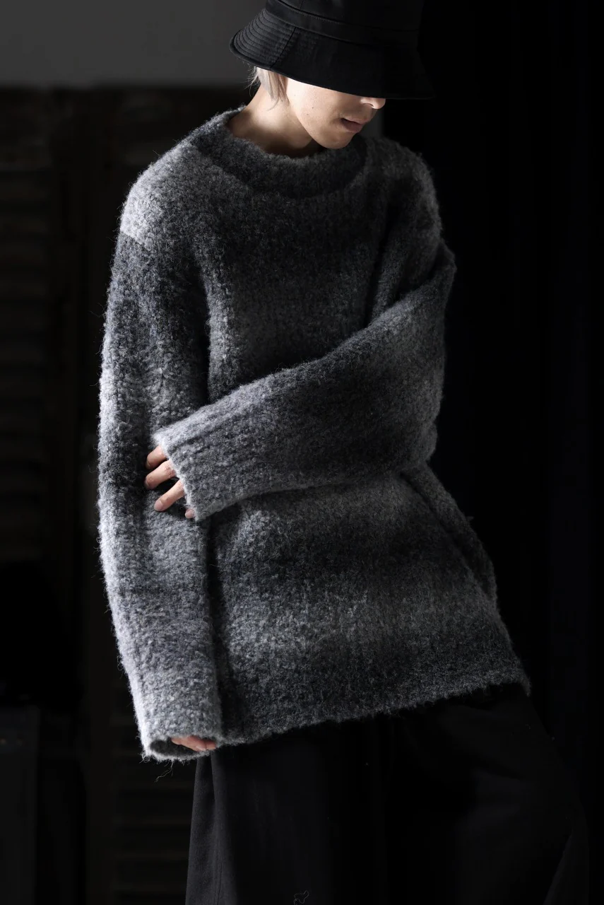 TARO HORIUCHI / th products Inflated Oversized Crew / 1/4.5 kasuri loop knit (mono) - Image 24