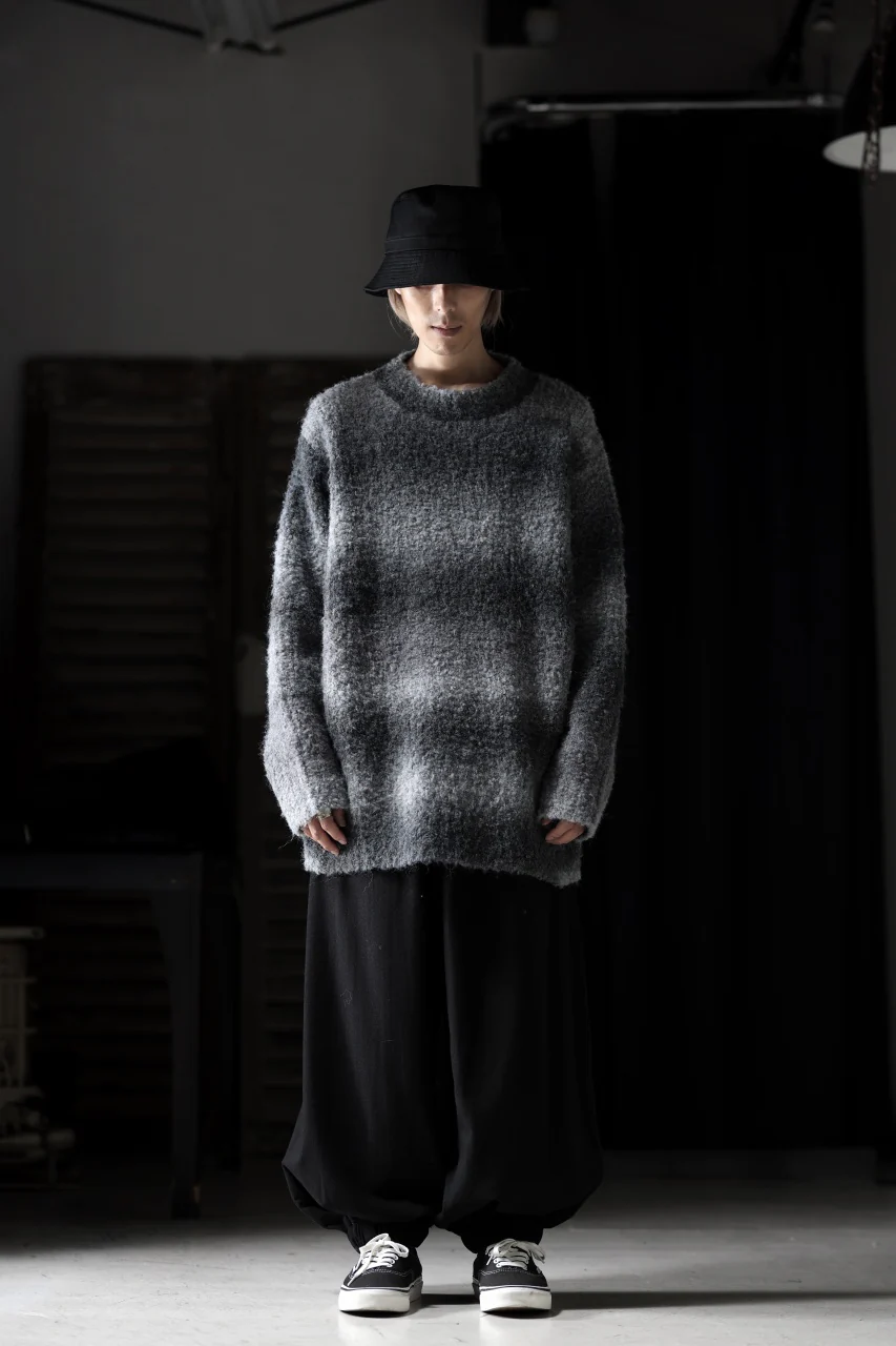 TARO HORIUCHI / th products Inflated Oversized Crew / 1/4.5 kasuri loop knit (mono) - Image 25