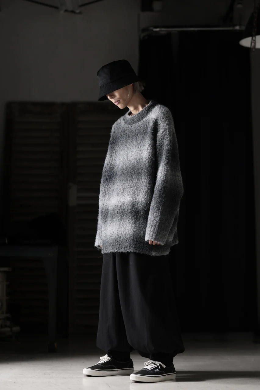 TARO HORIUCHI / th products Inflated Oversized Crew / 1/4.5 kasuri loop knit (mono) - Image 26