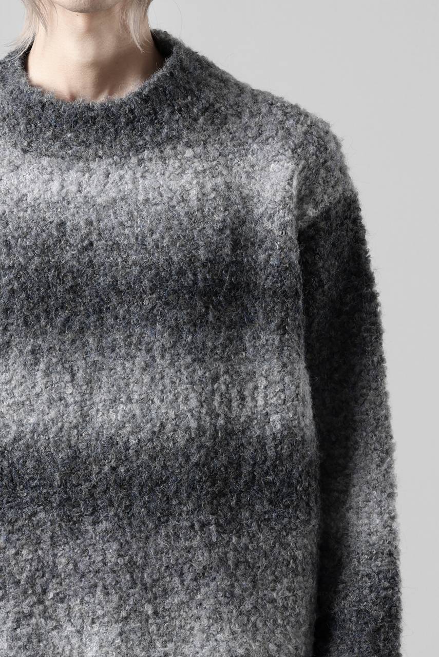 TARO HORIUCHI / th products Inflated Oversized Crew / 1/4.5 kasuri loop knit (mono) - Image 37