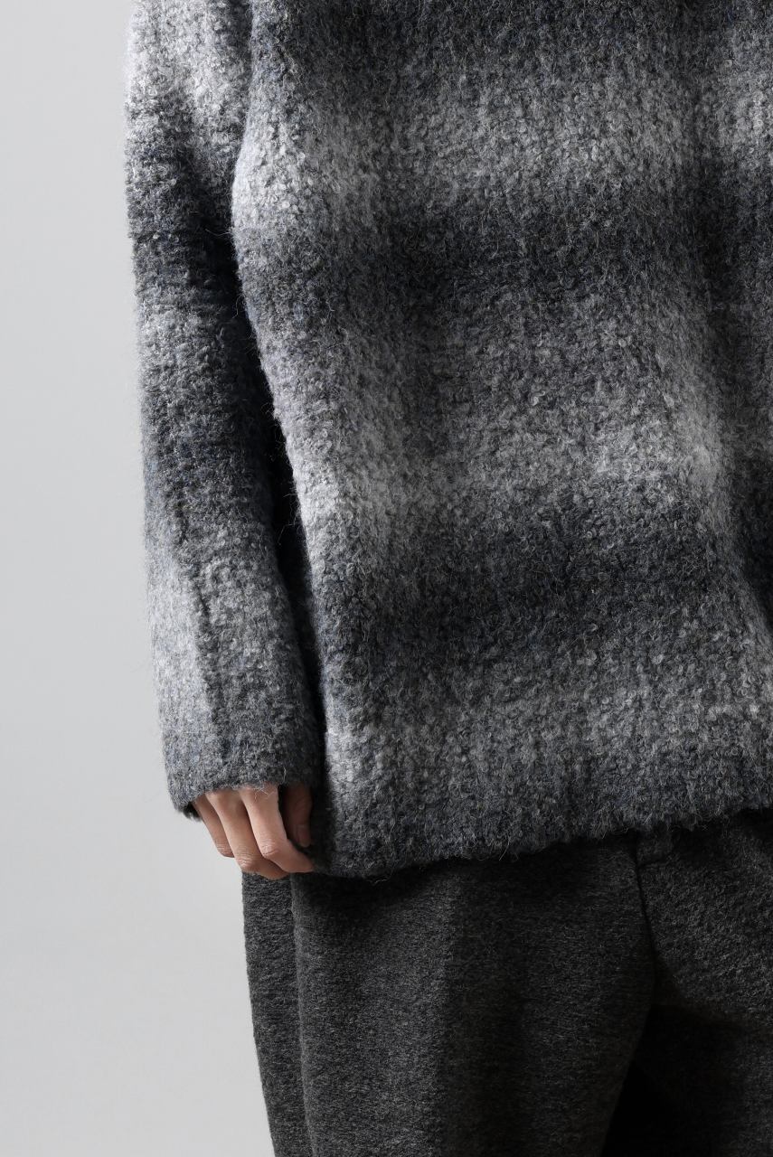 TARO HORIUCHI / th products Inflated Oversized Crew / 1/4.5 kasuri loop knit (mono) - Image 41