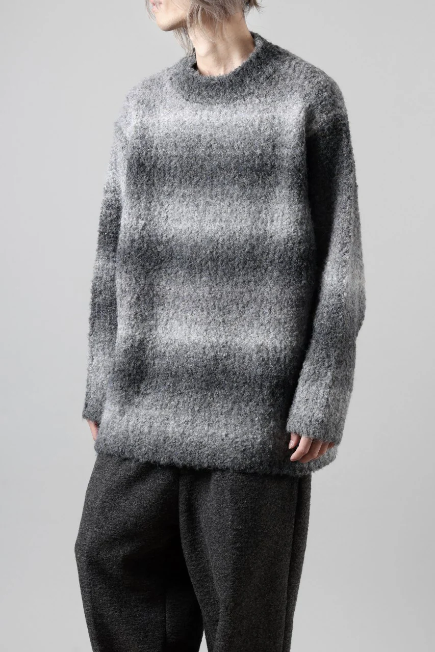 TARO HORIUCHI / th products Inflated Oversized Crew / 1/4.5 kasuri loop knit (mono) - Image 5