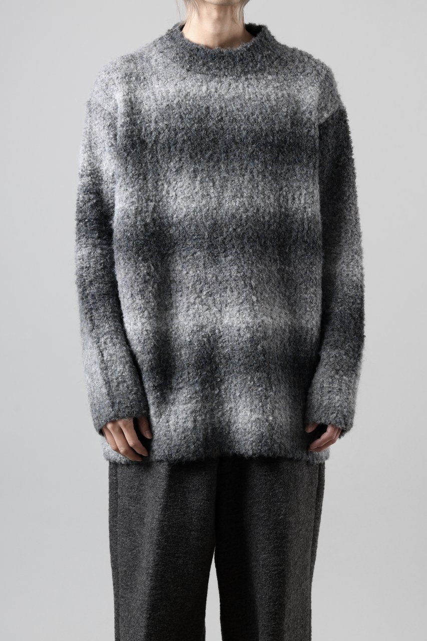 TARO HORIUCHI / th products Inflated Oversized Crew / 1/4.5 kasuri loop knit (mono) - Image 7
