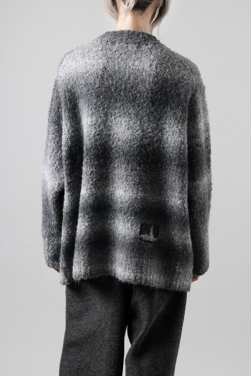 TARO HORIUCHI / th products Inflated Oversized Crew / 1/4.5 kasuri loop knit (mono) - Image 8