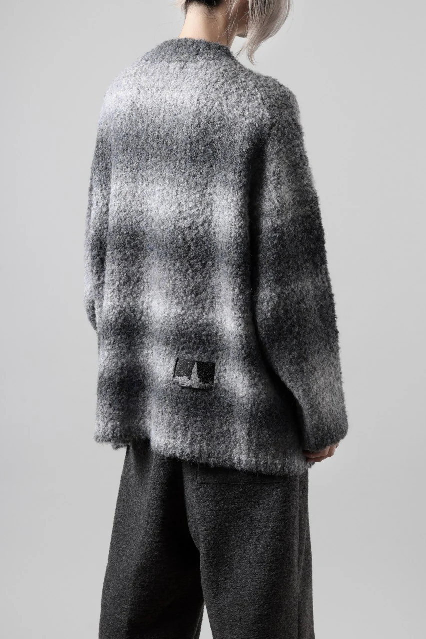 TARO HORIUCHI / th products Inflated Oversized Crew / 1/4.5 kasuri loop knit (mono) - Image 9