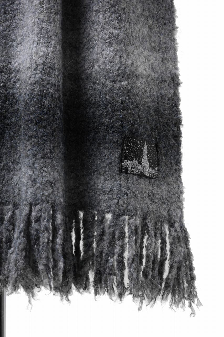 TARO HORIUCHI / th products Inflated Scarf / 1/4.5 kasuri loop knit (mono) - Image 10