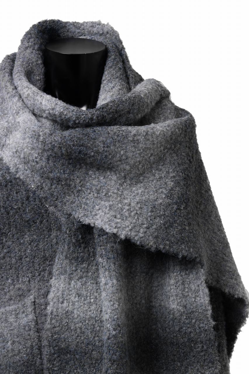TARO HORIUCHI / th products Inflated Scarf / 1/4.5 kasuri loop knit (mono) - Image 11