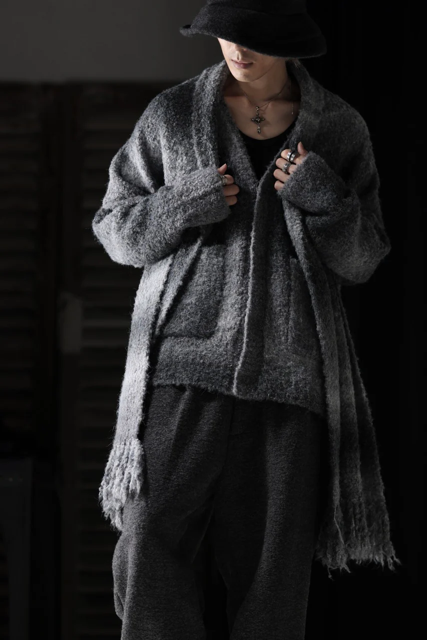 TARO HORIUCHI / th products Inflated Scarf / 1/4.5 kasuri loop knit (mono) - Image 18