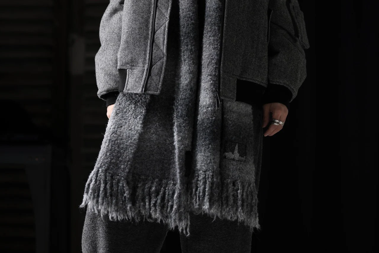 TARO HORIUCHI / th products Inflated Scarf / 1/4.5 kasuri loop knit (mono) - Image 28