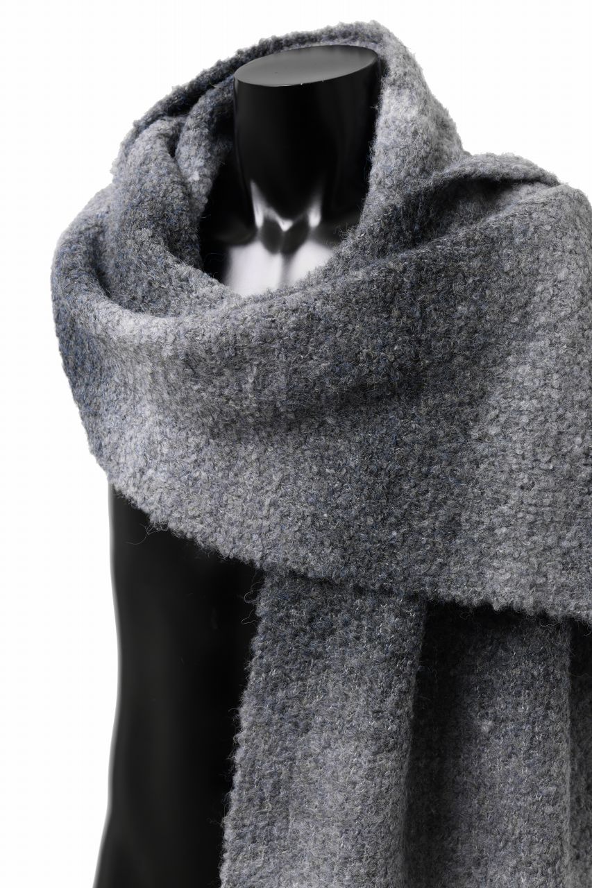 TARO HORIUCHI / th products Inflated Scarf / 1/4.5 kasuri loop knit (mono) - Image 9