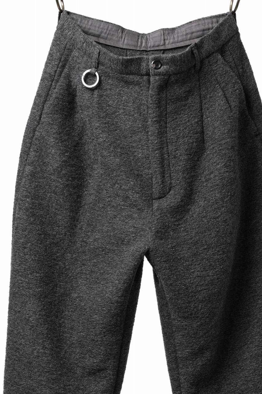 TARO HORIUCHI / th products KAPOOR / Wide Tapered Pants / travel wool premiere (gray) - Image 4