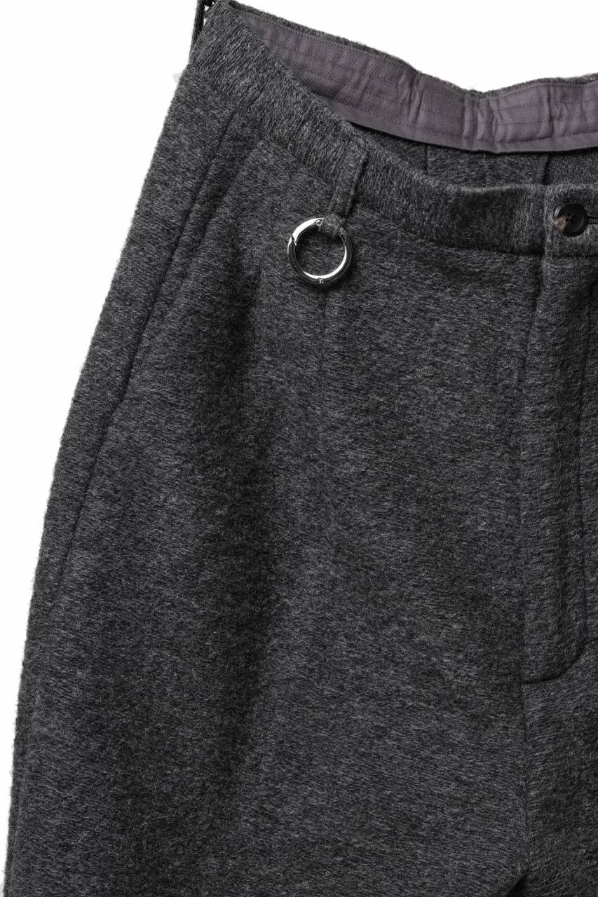 TARO HORIUCHI / th products KAPOOR / Wide Tapered Pants / travel wool premiere (gray) - Image 9