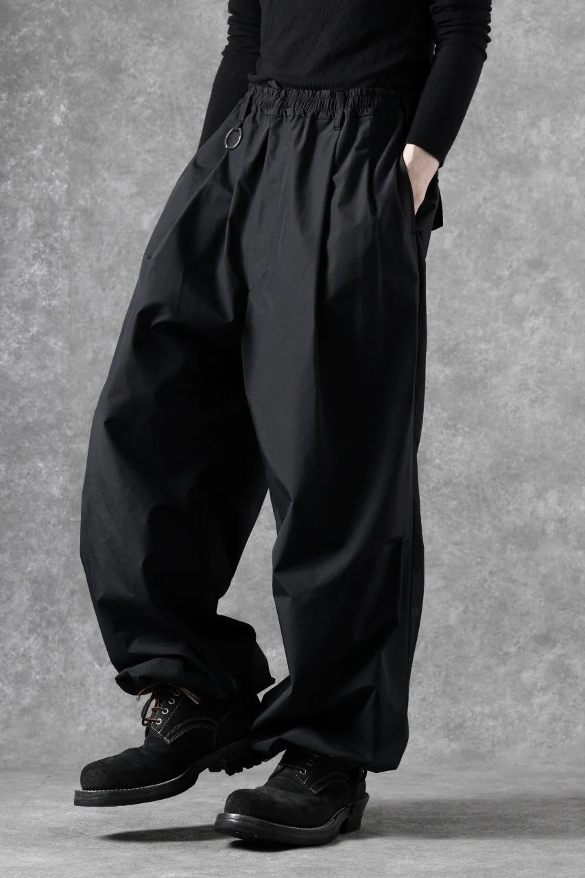 TARO HORIUCHI / th products Koons / Baloon Pants / Cotton Nylon Typewriter (black) - Image 4