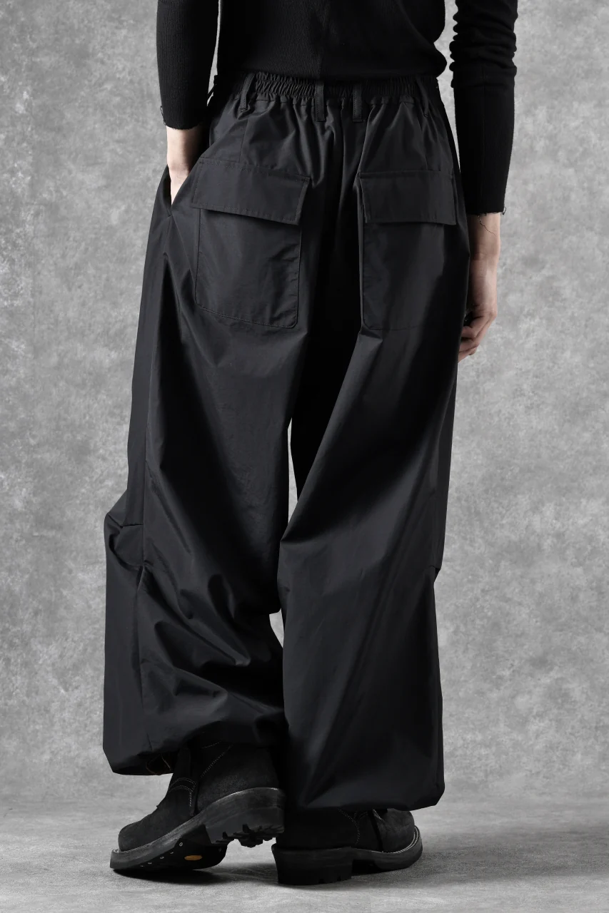TARO HORIUCHI / th products Koons / Baloon Pants / Cotton Nylon Typewriter (black) - Image 5