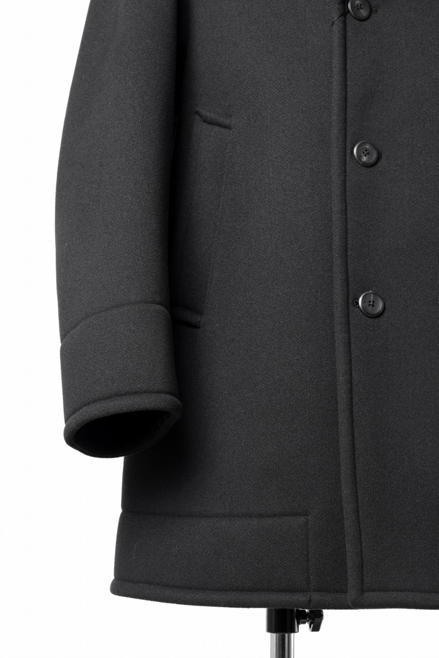 TARO HORIUCHI / th products Marine Over Coat / active setter tweed knit (black) - Image 12