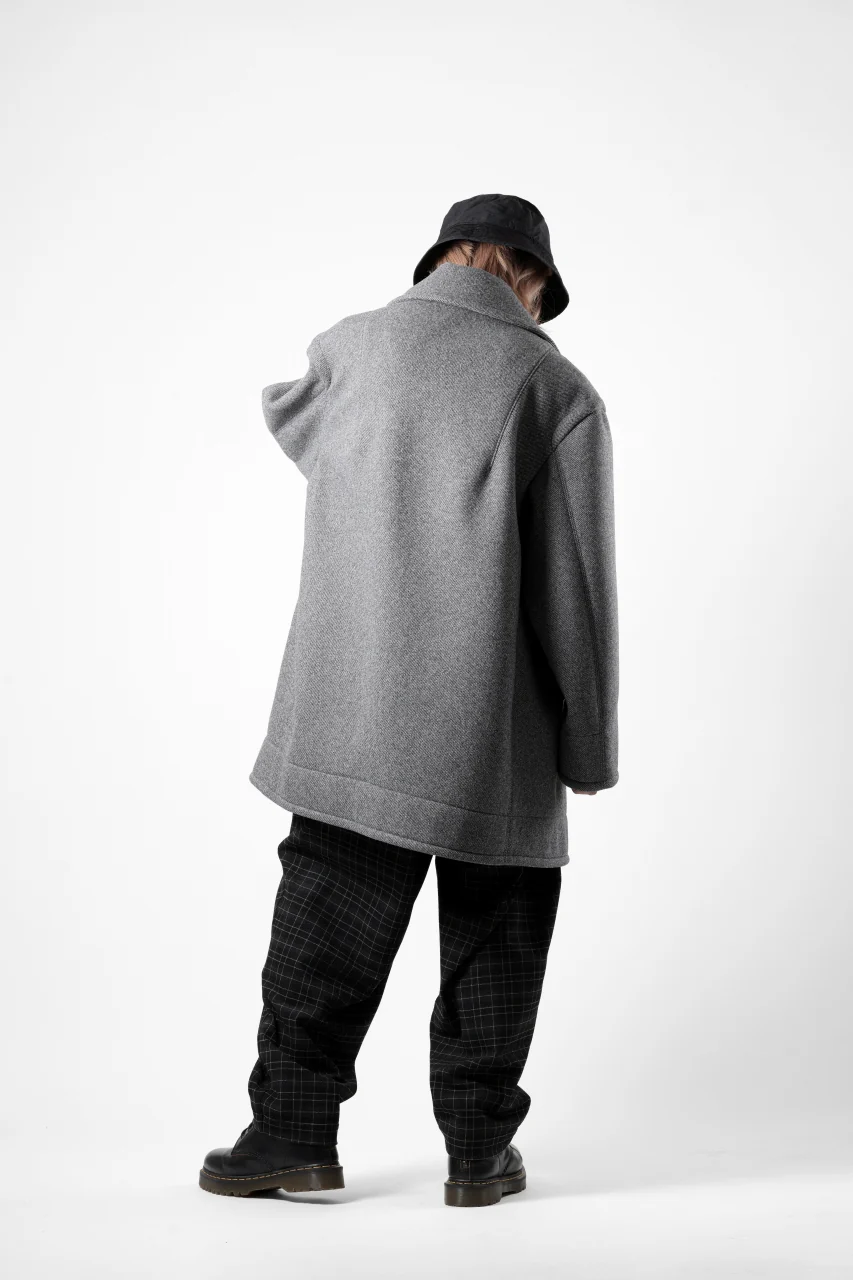 TARO HORIUCHI / th products Marine Over Coat / active setter tweed knit (gray) - Image 28