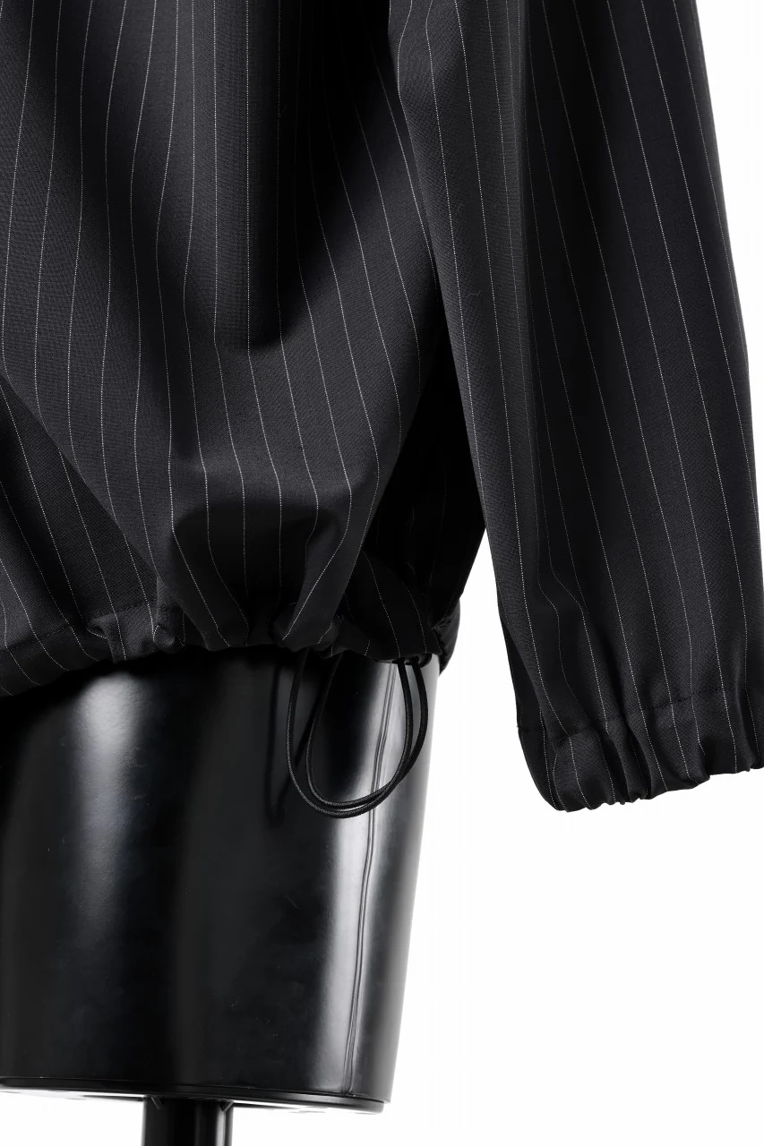 TARO HORIUCHI / th products Mockneck Long Sleeve Top / 2way Stretch W/P Tropical (black stripe) - Image 14