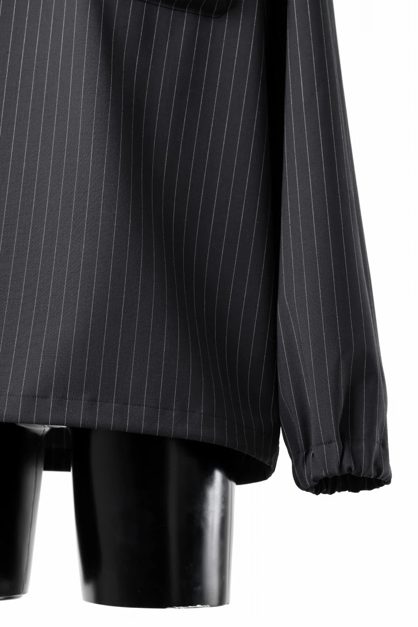 TARO HORIUCHI / th products Mockneck Long Sleeve Top / 2way Stretch W/P Tropical (black stripe) - Image 9