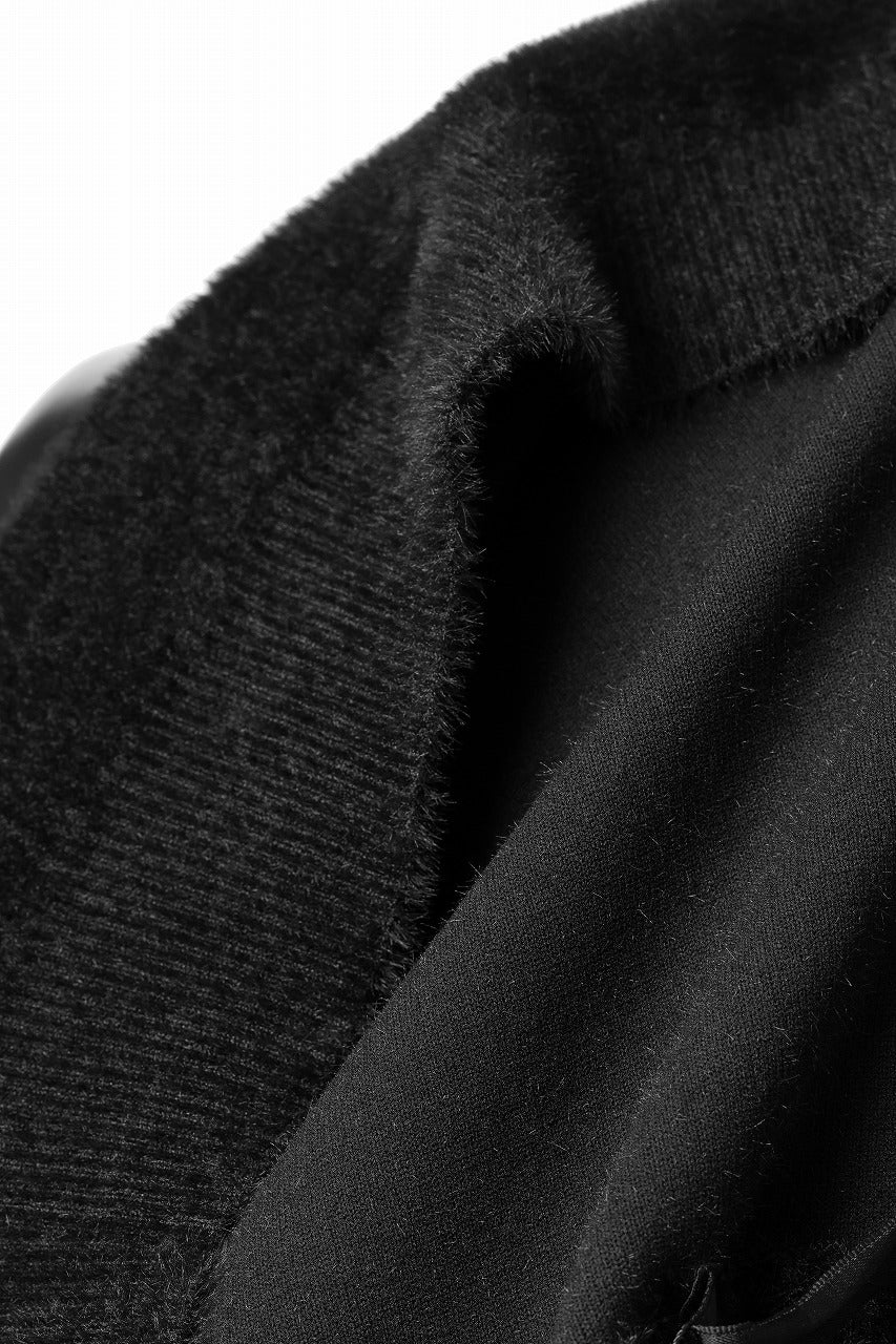 TARO HORIUCHI / th products Mole Turtle Knit / feather mogol shaggy knit (black) - Image 16