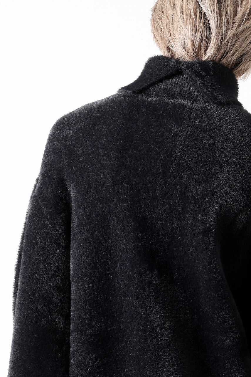 TARO HORIUCHI / th products Mole Turtle Knit / feather mogol shaggy knit (black) - Image 31