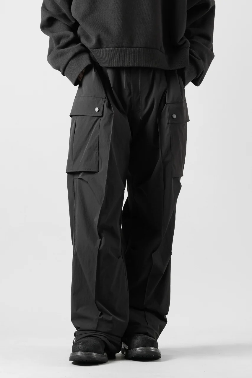 TARO HORIUCHI / th products NERDRUM / Cargo Pants / recycled nylon stretch taffeta (black) - Image 16